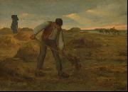 Peasand spreading manure Jean-Franc Millet